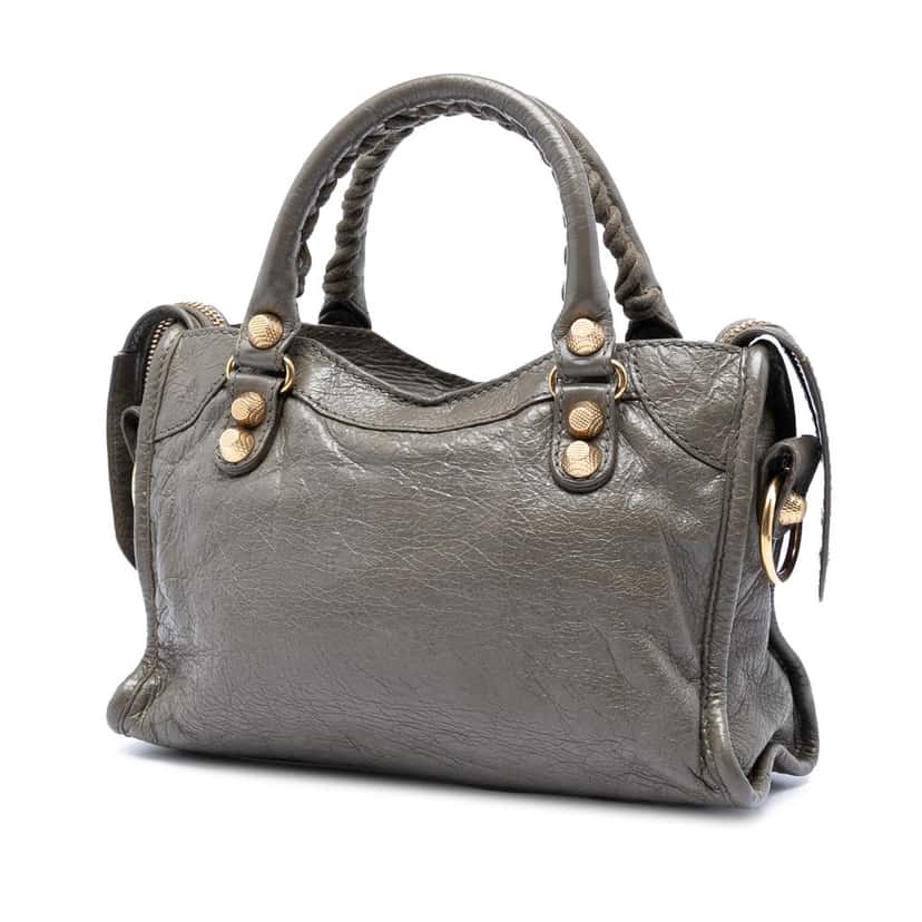 Balenciaga Mini Lambskin Motocross Giant 12 City Satchel Other Leather Good condition - Back View