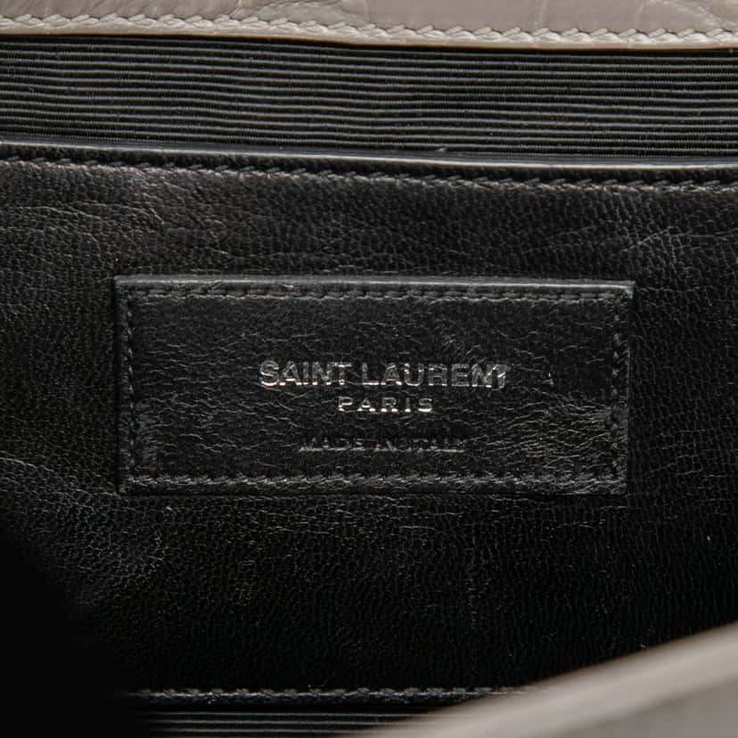 Saint Laurent Medium Croc Embossed Leather Monogram Kate Tassel Crossbody Other Leather Good condition - Box View