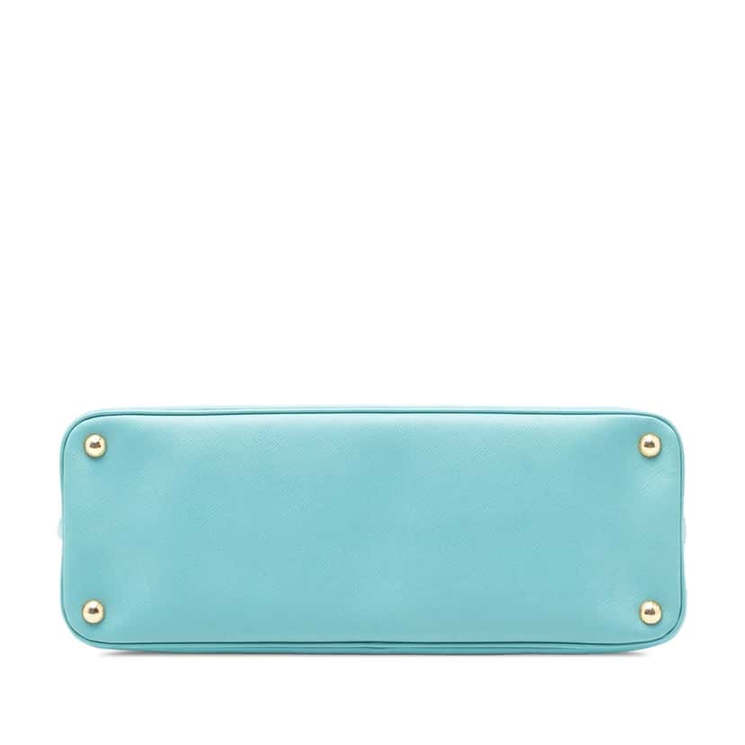 Prada Large Saffiano Lux Promenade Satchel Blue Leather Very good condition - Inside View