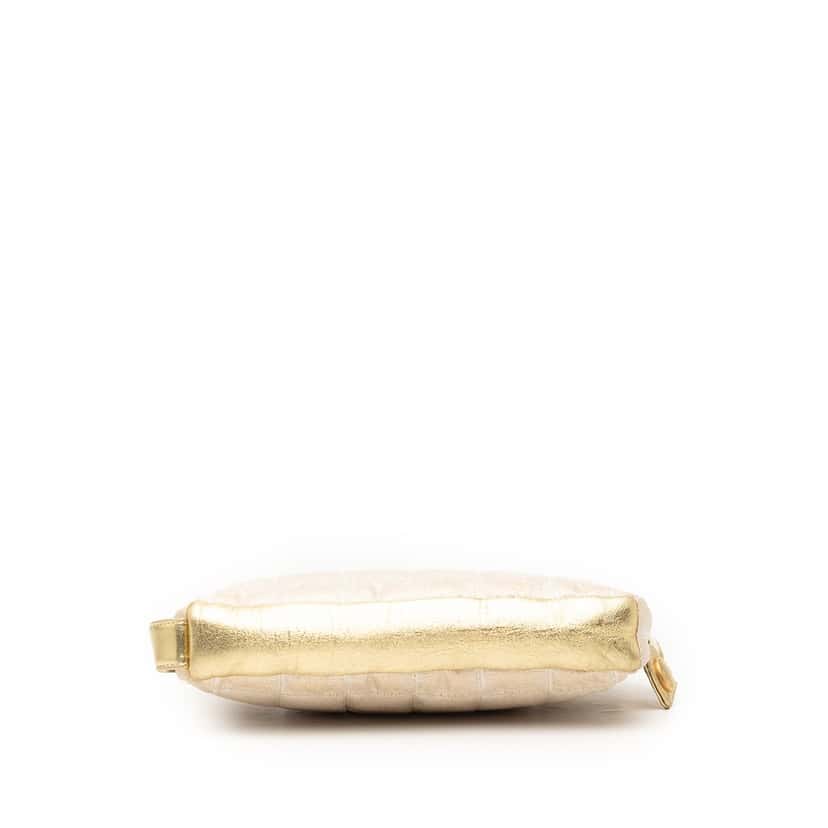 Chanel New Travel Line Canvas Pouch Beige Very good condition - Inside View