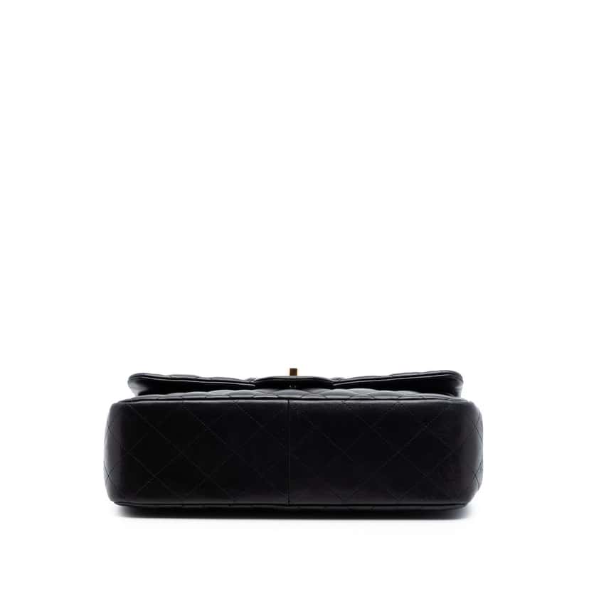 Chanel Jumbo Classic Lambskin Double Flap Black Leather Very good condition - Inside View
