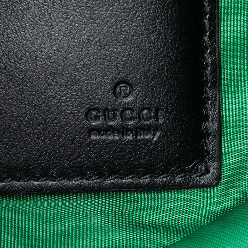 Gucci Quilted Leather G Rhombus Zip Clutch Black Leather Very good condition - Box View
