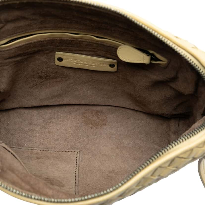 Bottega Veneta Nappa Intrecciato Nodini Crossbody Yellow Leather Very good condition - Model View
