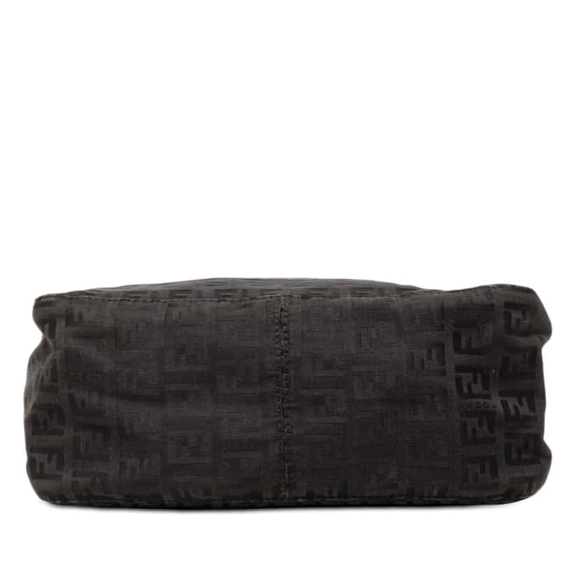 Fendi Zucchino Canvas Handbag Black Very good condition - Inside View