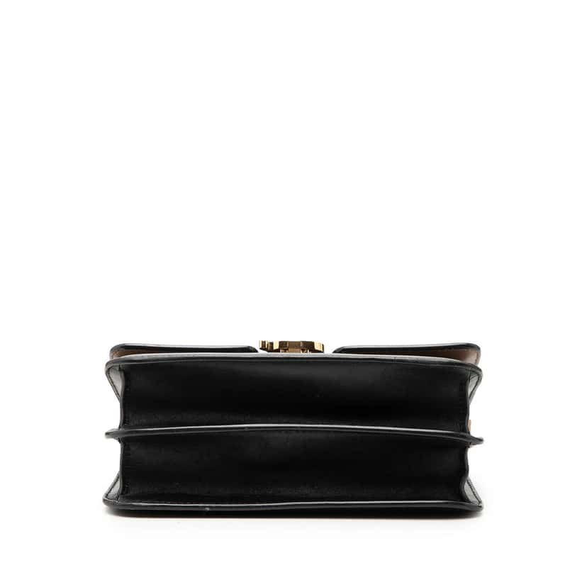 Burberry Small Bicolor Smooth Calfskin TB Crossbody Brown Leather Very good condition - Inside View