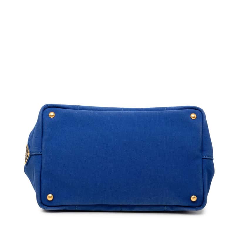 Prada Canvas Canapa Logo Satchel Blue Very good condition - Inside View