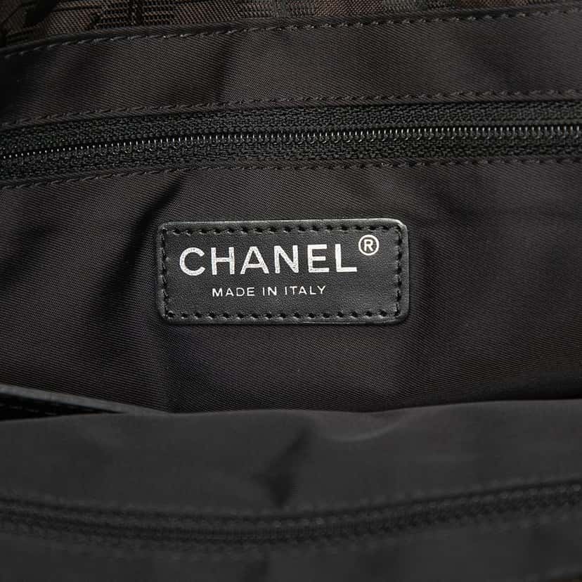 Chanel New Travel Line Nylon Tote Brown Very good condition - Box View