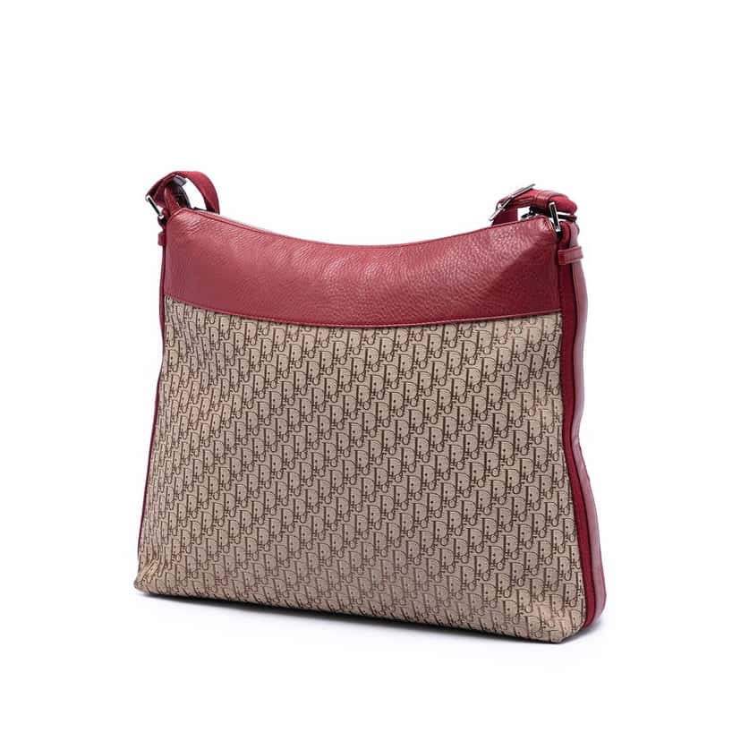 Dior Diorissimo Trotter Canvas Street Chic Crossbody Brown Very good condition - Back View