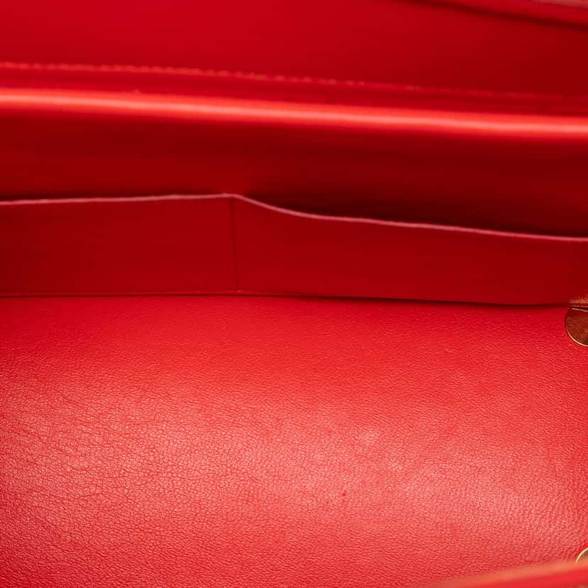 Celine Mini Tricolor Grained Calfskin Belt Bag Red Leather Very good condition - Model View