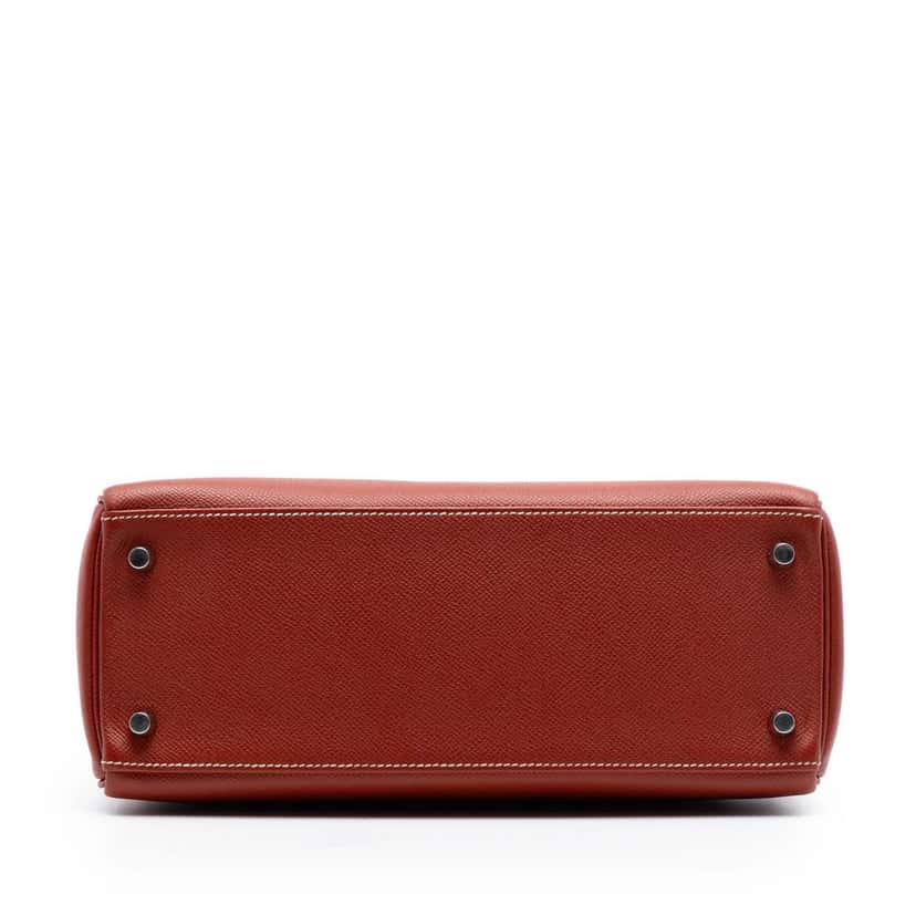 Hermès Epsom Kelly II Sellier 28 Red Leather Very good condition - Inside View