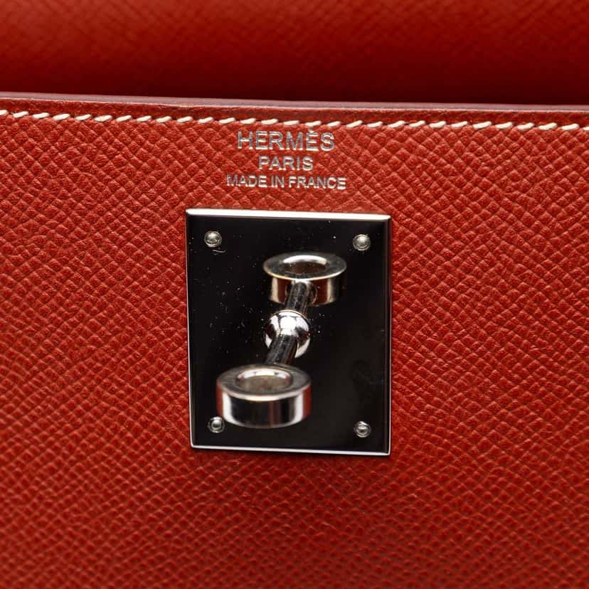 Hermès Epsom Kelly II Sellier 28 Red Leather Very good condition - Box View