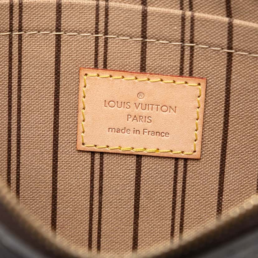 Louis Vuitton Monogram Neverfull Pochette Brown Very good condition - Box View