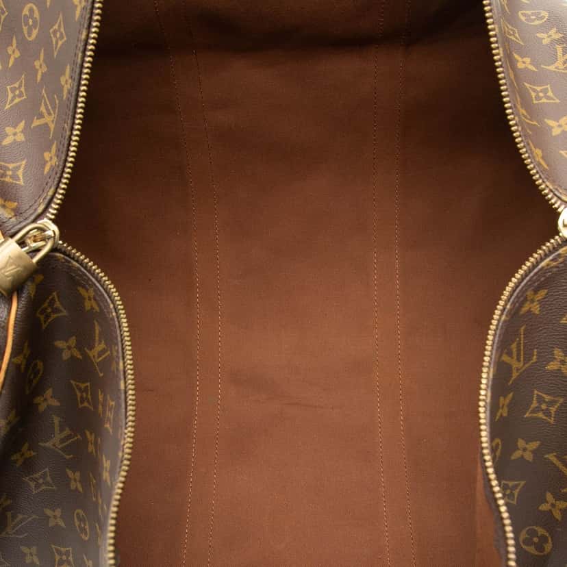 Louis Vuitton Monogram Keepall Bandouliere 60 Brown Good condition - Model View