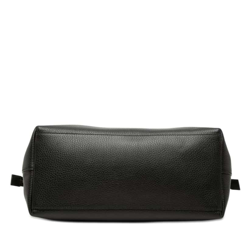 Gucci Medium Leather GG Charm Dome Satchel Black Leather Very good condition - Inside View