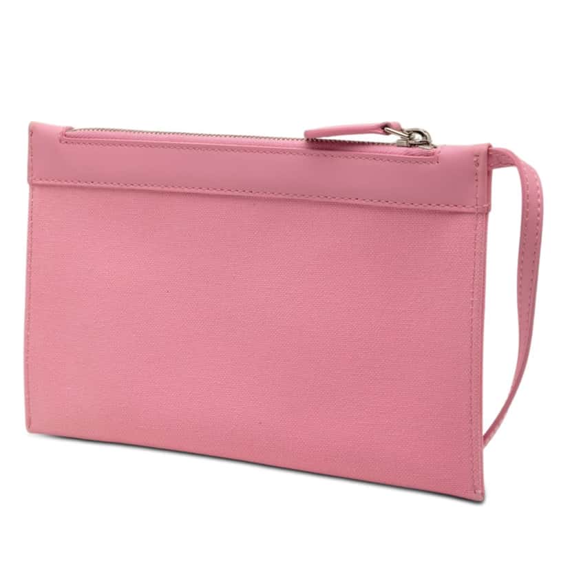 Balenciaga Canvas Navy Cabas Pouch Pink Very good condition - Back View