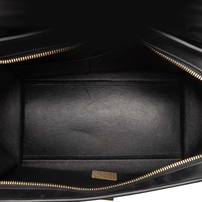 Celine Small Tricolor Leather Trapeze Satchel Black Leather Very good condition - Model View