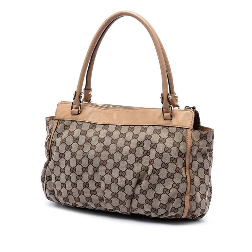Gucci GG Canvas Abbey D Ring Tote Beige Very good condition - Back View