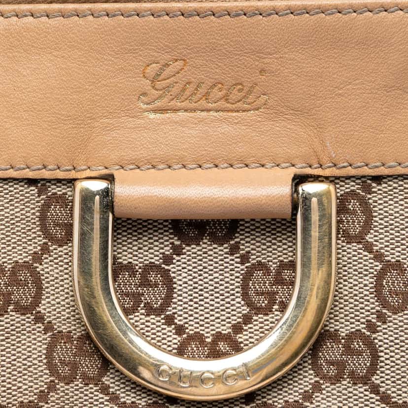 Gucci GG Canvas Abbey D Ring Tote Beige Very good condition - Box View