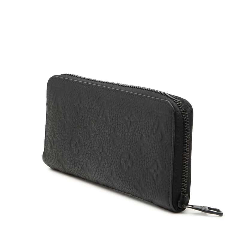 Louis Vuitton Monogram Empreinte Zippy Long Wallet Black Leather Very good condition - Back View