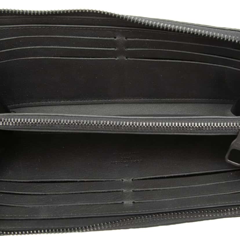 Louis Vuitton Monogram Empreinte Zippy Long Wallet Black Leather Very good condition - Box View