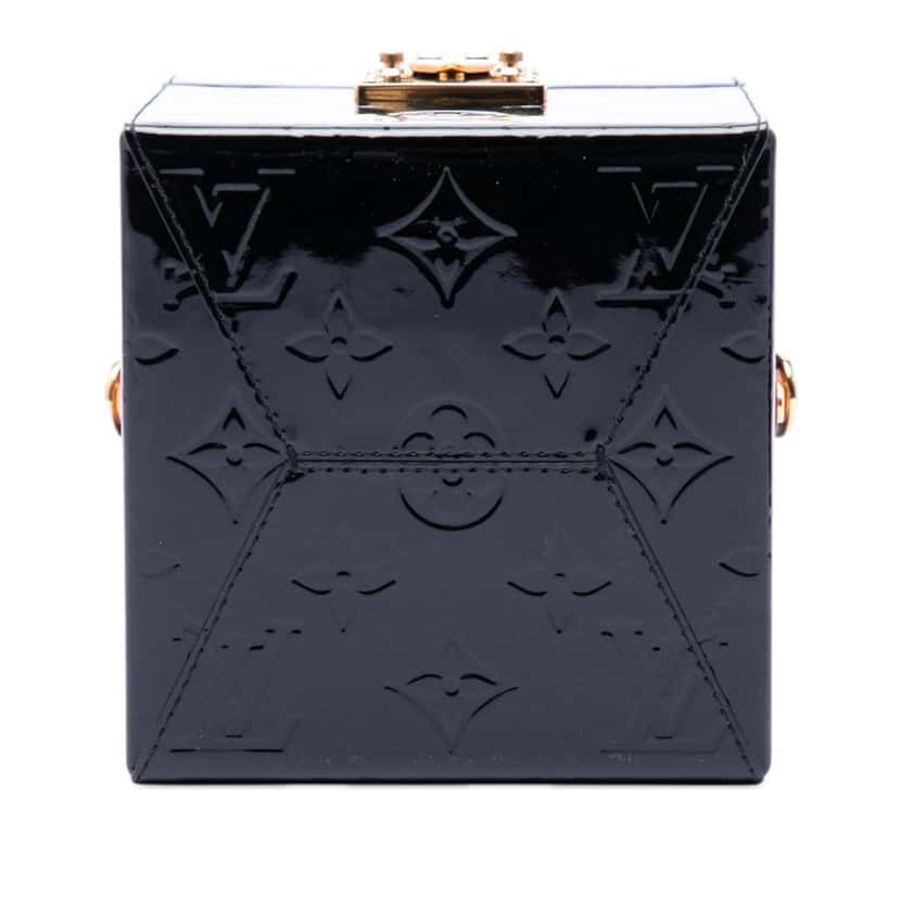 Louis Vuitton Monogram Vernis Bleecker Box Vanity Bag Black Leather Very good condition - Inside View