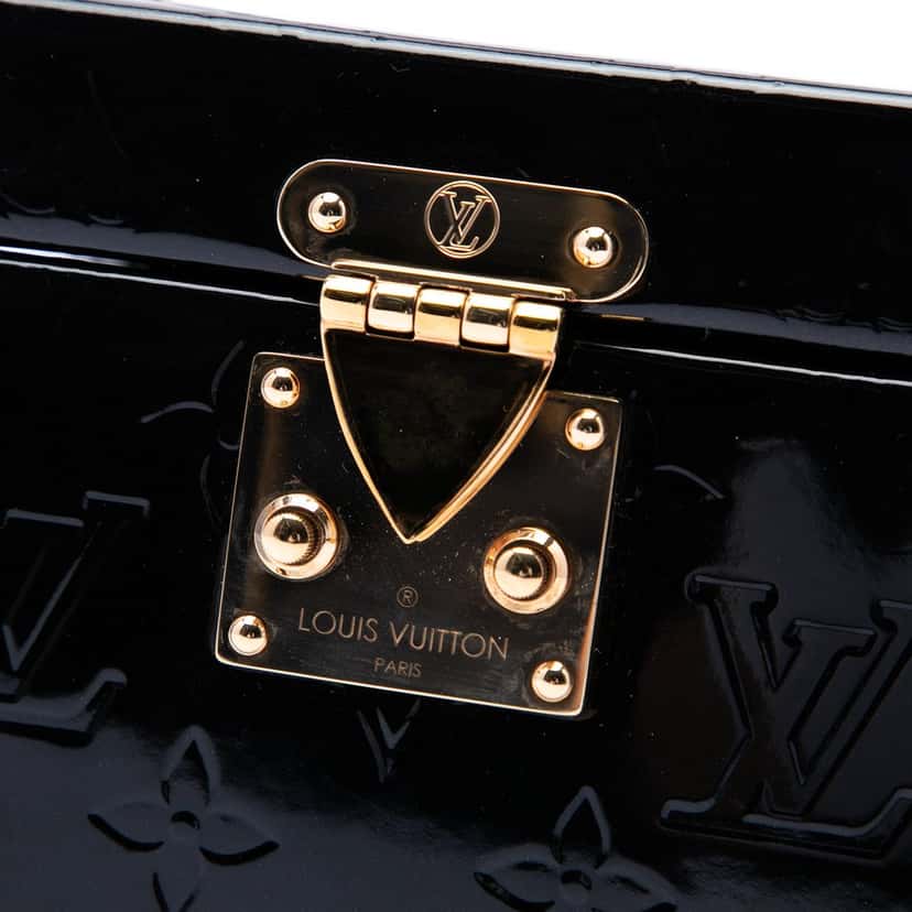 Louis Vuitton Monogram Vernis Bleecker Box Vanity Bag Black Leather Very good condition - Box View