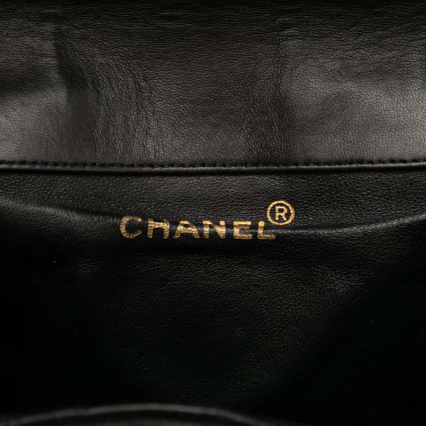 Chanel Medium Quilted Lambskin Duma Backpack Black Leather Very good condition - Box View