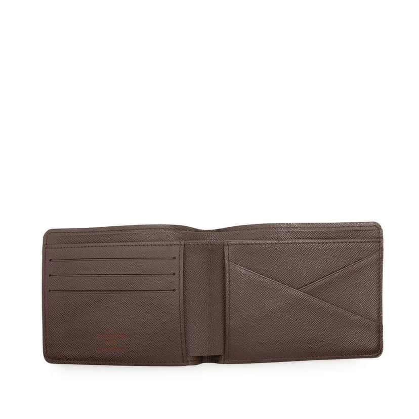 Louis Vuitton Damier Ebene Slender Wallet Brown Very good condition - Model View
