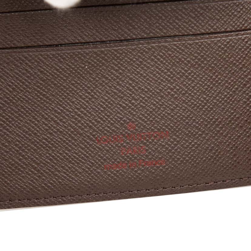 Louis Vuitton Damier Ebene Slender Wallet Brown Very good condition - Box View