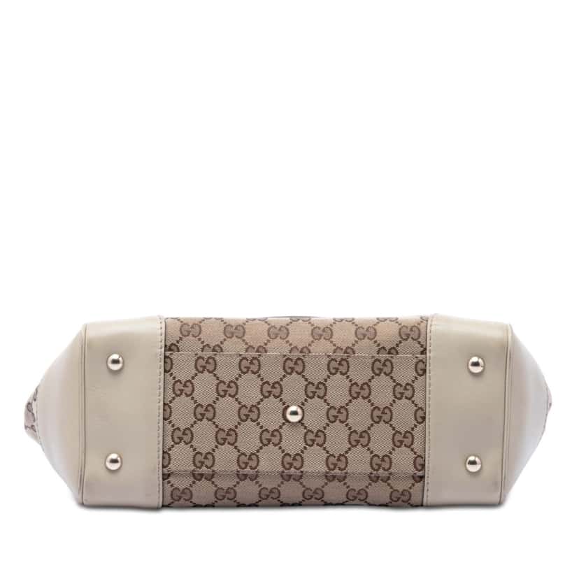 Gucci GG Canvas Web Mayfair Tote Beige Very good condition - Inside View