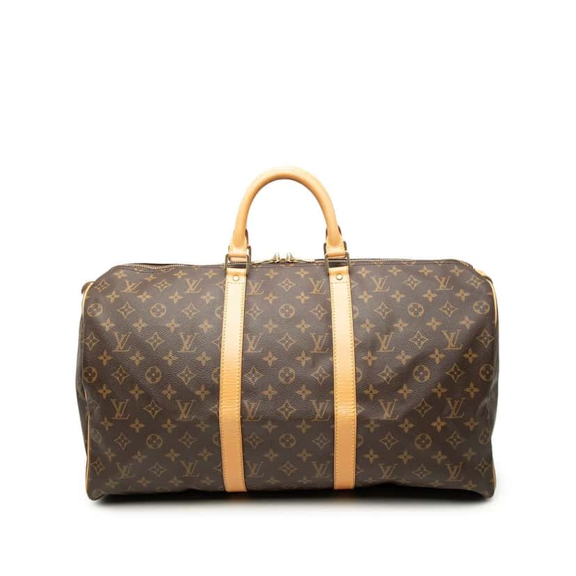 Louis Vuitton Monogram Keepall 50 Brown Very good condition - Front View