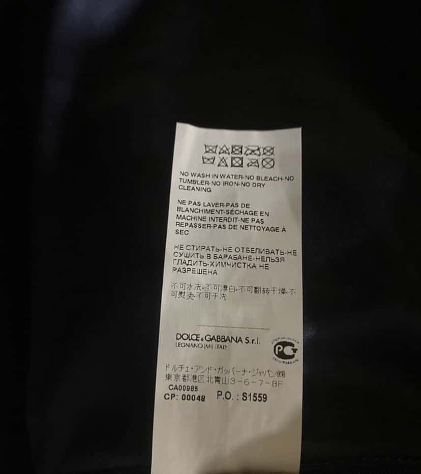 Dolce & Gabbana Dolce and Gabbana Navy Crocodile Print Lambskin Bomber Jacket Sz.48-50 Pre-Owned Navy Leather Good condition - Box View