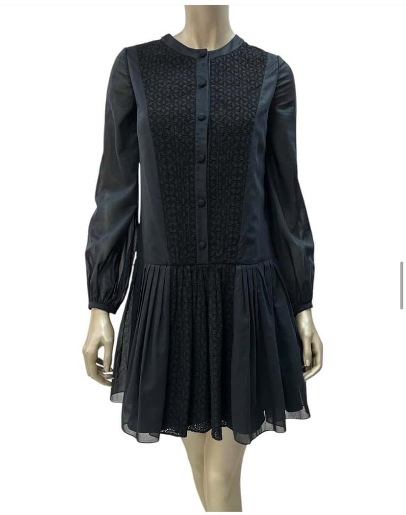 Saint Laurent Saint Laurent  Mid-length dress Sz.38 Pre-Owned White Good condition - Front View