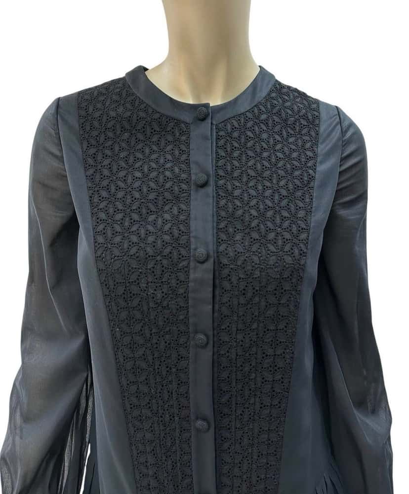 Saint Laurent Saint Laurent  Mid-length dress Sz.38 Pre-Owned White Good condition - Back View