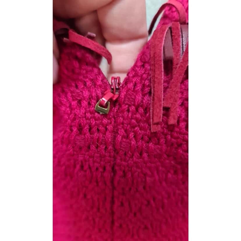 Chanel Chanel Paris Dallas 2014 Sz.34 pre-owned Red Tweed Good condition - Inside View