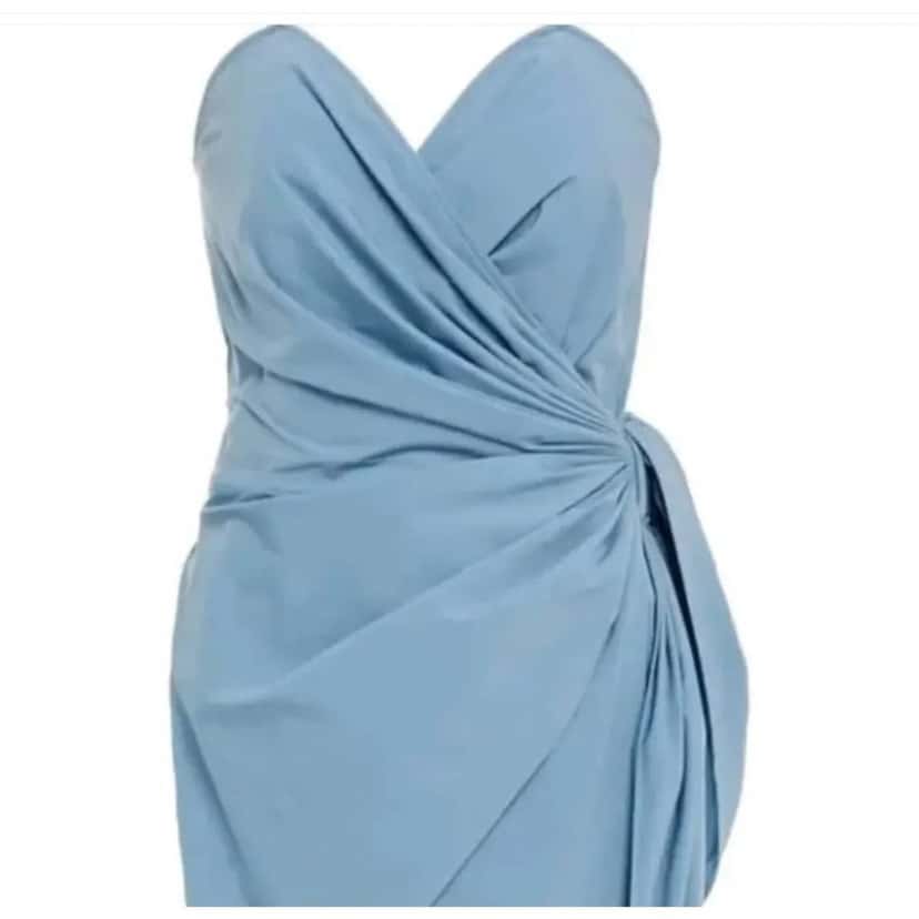 Maison Margiela Maison Margiela Strapless Draped Jersey Wrap Dress Sz.42 Pre-owned Blue Never worn, with tag - Box View