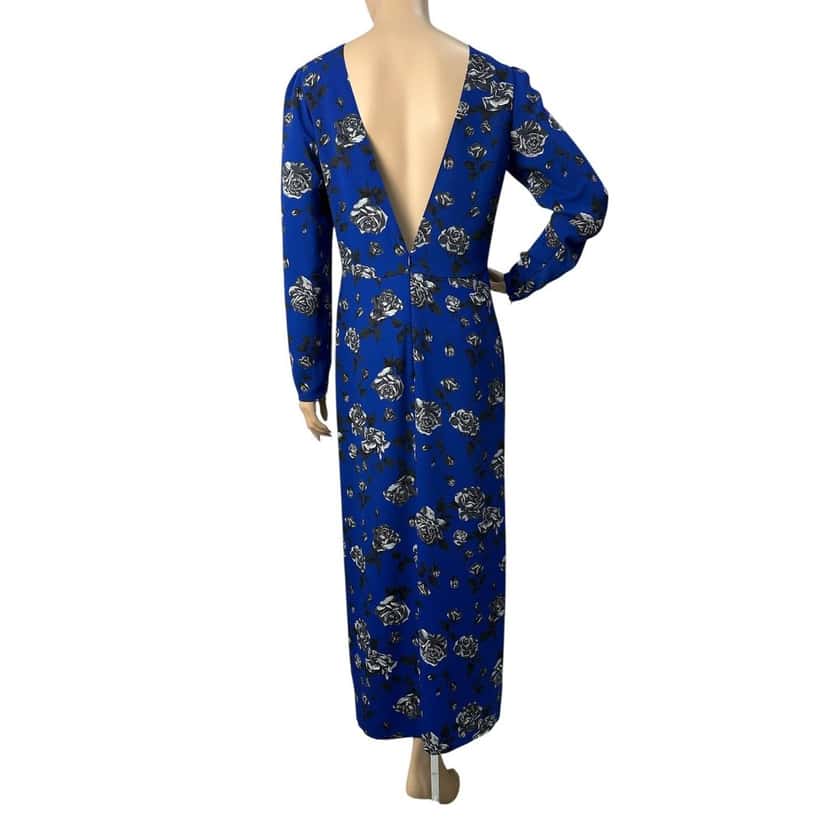 Valentino Red Valentino Floral Print Maxi Dress Sz.42 Pre-owned Red Good condition - Back View