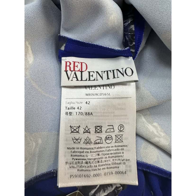 Valentino Red Valentino Floral Print Maxi Dress Sz.42 Pre-owned Red Good condition - Inside View
