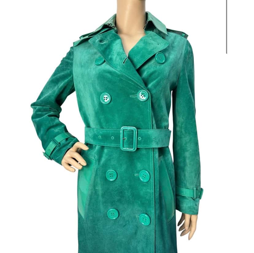 Burberry Burberry Prorsum Dégradé Suede Trench Coat Size 42 Pre-owned Other Suede Good condition - Inside View
