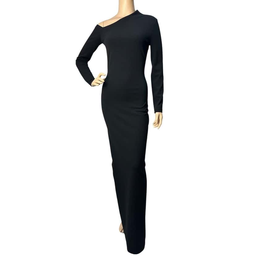 Solace London NWT Solance London Asymmetric Neckline Long Sleeves Dress Sz.34 Red Never worn, with tag - Front View