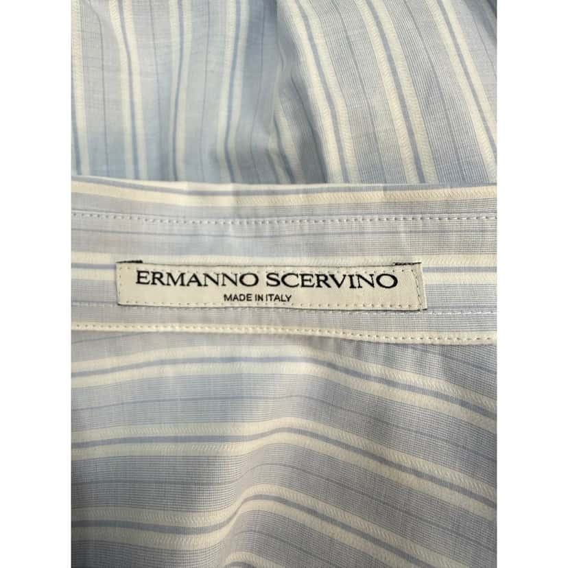 Ermanno Scervino Ermanno Scervino Striped Cotton Shirt - Size 44 Pre-owned Blue Cotton Good condition - Model View