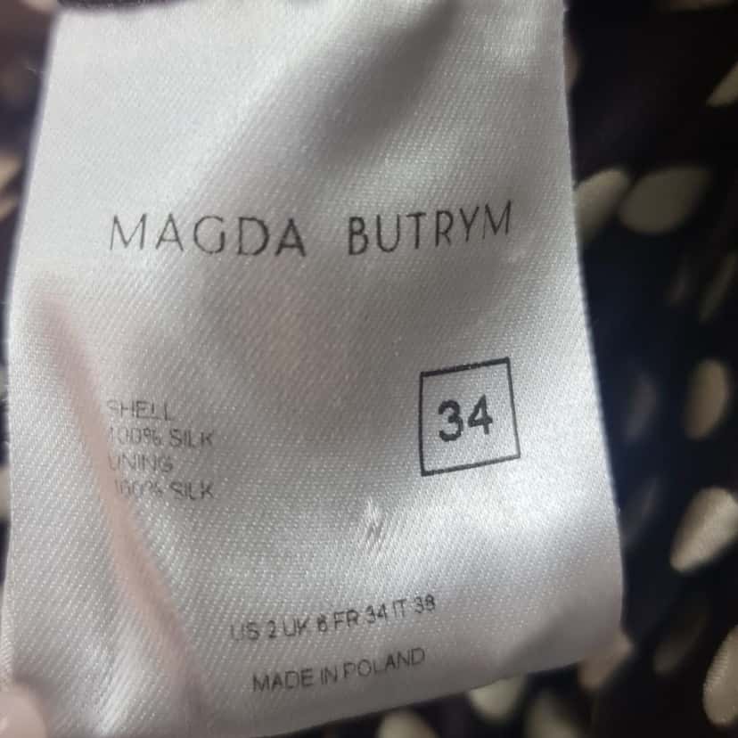 Magda Butrym Magda Butrym Polka-Dot Silk Dress Sz.34 Pre-owned Other Silk Good condition - Box View