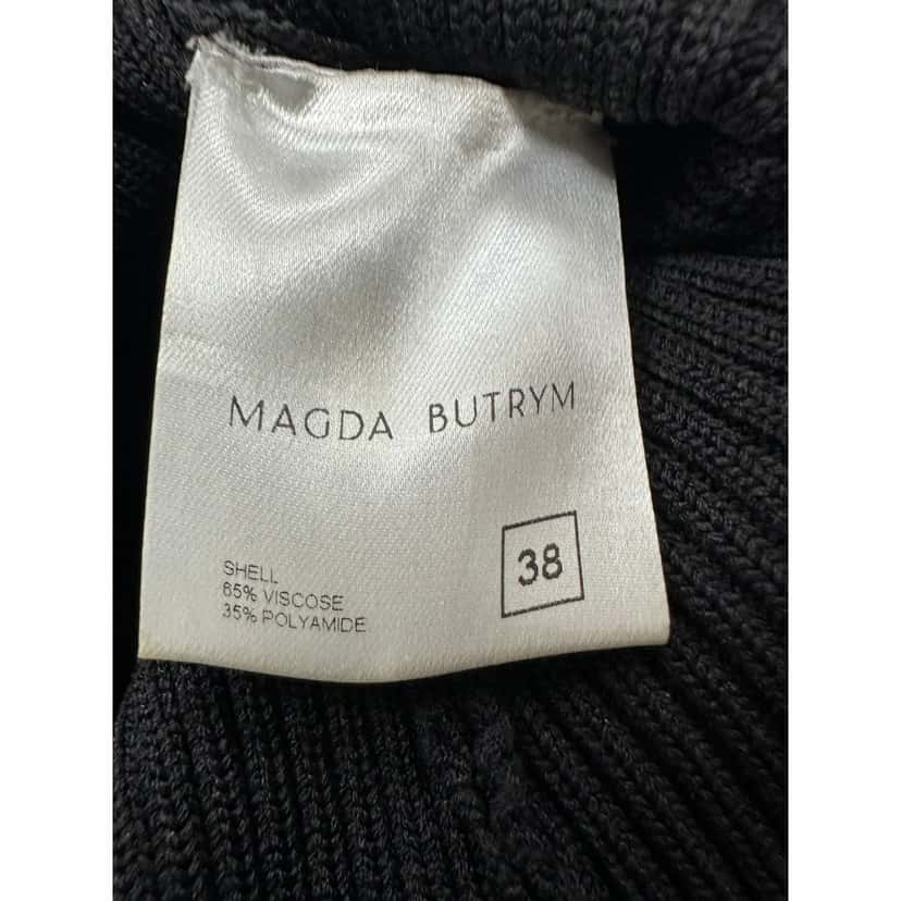 Magda Butrym Magda Butrym Stpaps Knitted Dress Sz.38 Pre-owned Black Good condition - Model View