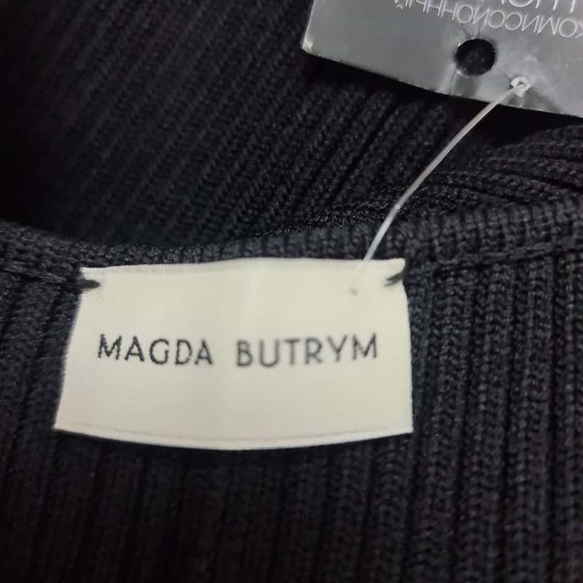 Magda Butrym Magda Butrym Stpaps Knitted Dress Sz.38 Pre-owned Black Good condition - Box View