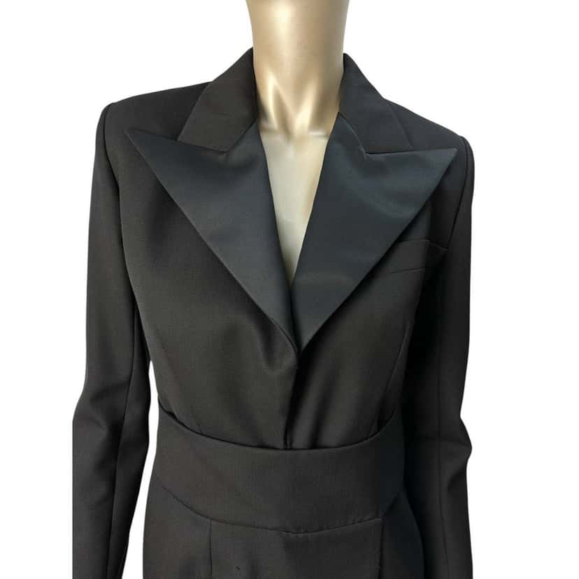 Alexandre Vauthier Alexandre Vauthier Crystal Embellished Black Blazer Bress Sz.40 pre-owned Black Good condition - Inside View