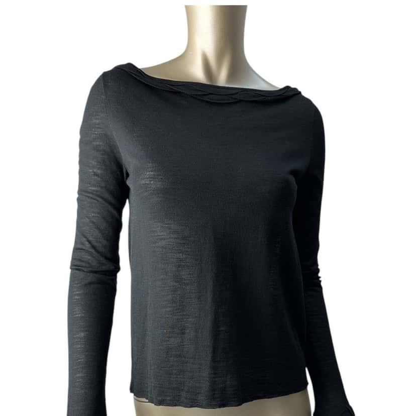 Chanel Chanel 2011 Black Viscone Top Sz.36 Pre-owned Black Good condition - Box View