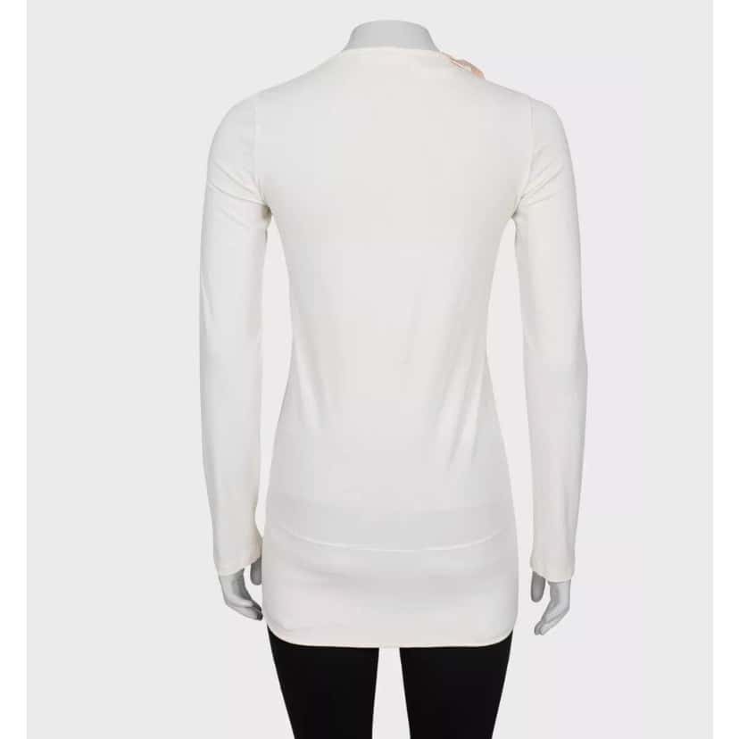 Galliano Rare Galliano White Longsleeve Sweater Tunic - Size S Pre-owned White Good condition - Inside View