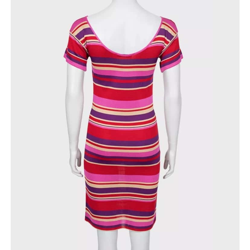 Christian Dior Christian Dior Striped Fitted Dress - Size XS (IT38) Pre-owned Other Good condition - Inside View