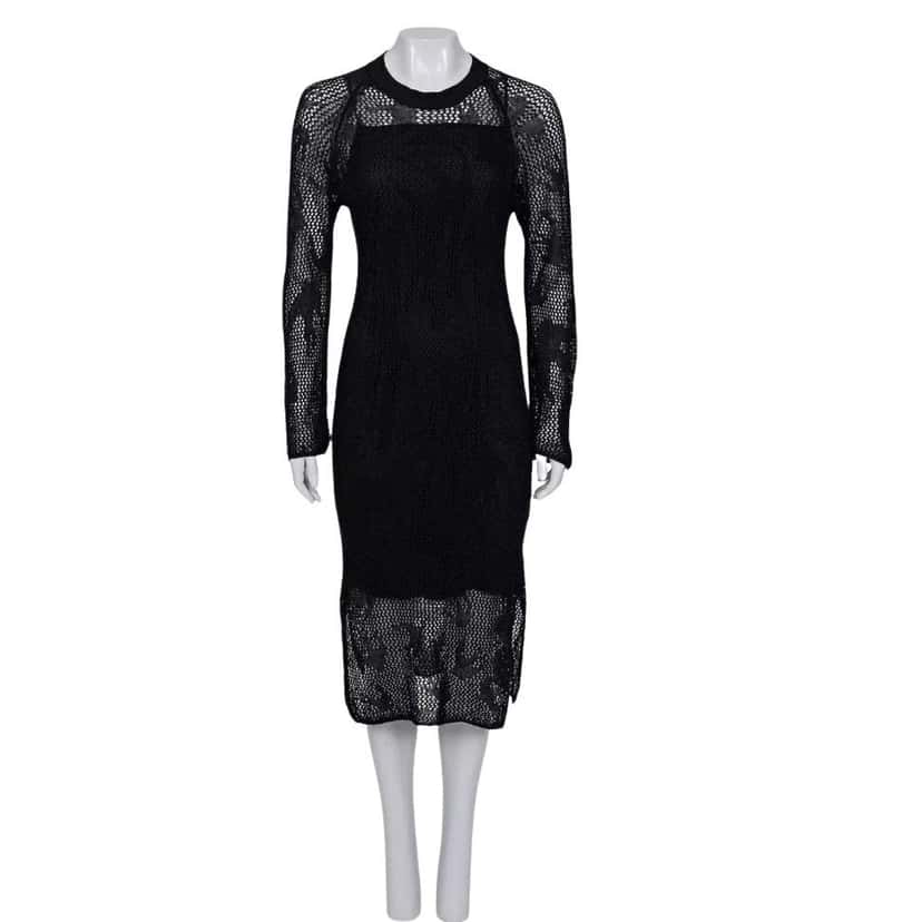 Alexander McQueen Alexander McQueen McQ Knitted Linen Dress - Size S Pre-owned Other Linen Good condition - Front View
