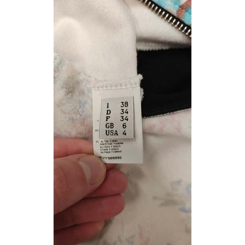 Emanuel Ungaro Emanuel Ungaro Floral Cotton Bomber Jacket - Size XS Pre-owned Silver Cotton Good condition - Box View